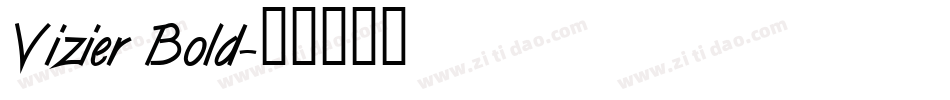 Vizier Bold字体转换